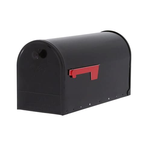 metal gate post box|mailbox with rear access door.